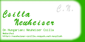csilla neuheiser business card